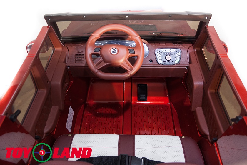 Электромобиль джип Mercedes Benz G Maybach, красный  